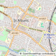 Map of ST. Albans, Hertfordshire