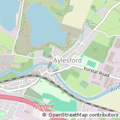 Map of Aylesford, Kent