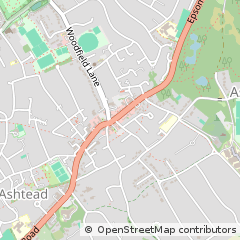 Map of Ashtead, Surrey