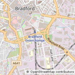 Map of Bradford, West Yorkshire