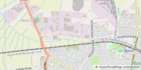 Map of March, Cambridgeshire