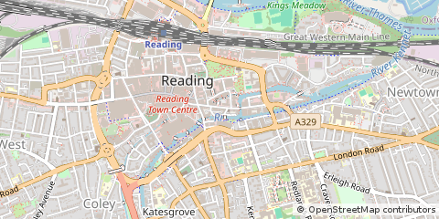 Map of Reading