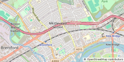 Map of Brentford, Middx