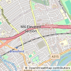 Map of Brentford, Middx