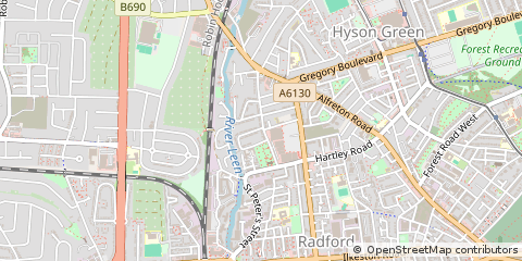 Map of Nottingham