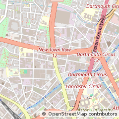 Map of Birmingham, West Midlands