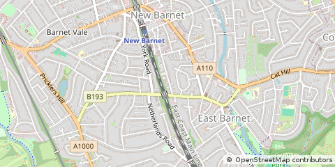 Map of NEW Barnet, Herts