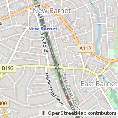 Map of NEW Barnet, Herts