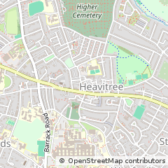 Map of Exeter, Devon