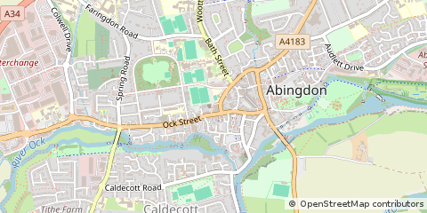 Map of Abingdon, Oxfordshire