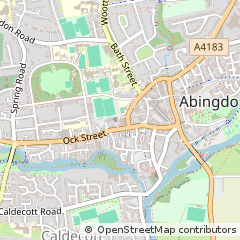 Map of Abingdon, Oxfordshire