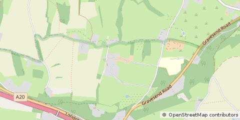 Map of Wrotham, Kent