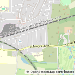 Map of Upminster, Essex