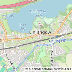 Map of Linlithgow, West Lothian