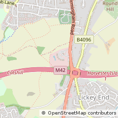 Map of Bromsgrove, Worcestershire