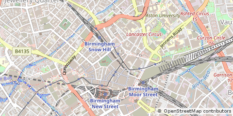 Map of Birmingham, West Midlands