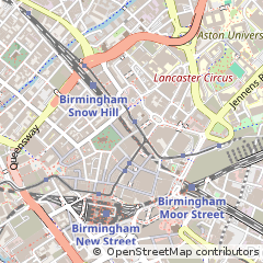 Map of Birmingham, West Midlands
