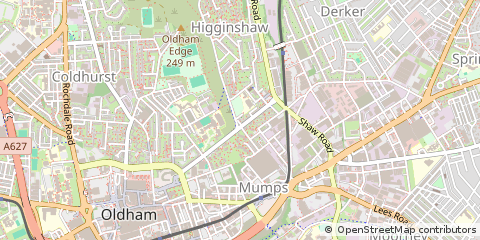Map of Oldham