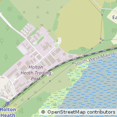 Map of Poole, Dorset