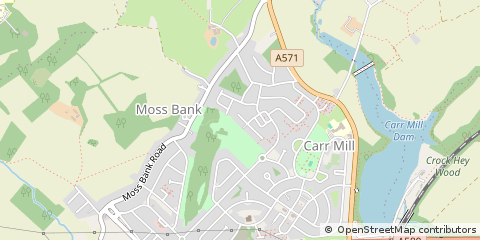 Map of ST. Helens, Merseyside