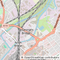 Map of Doncaster, South Yorkshire