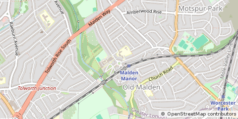 Map of NEW Malden