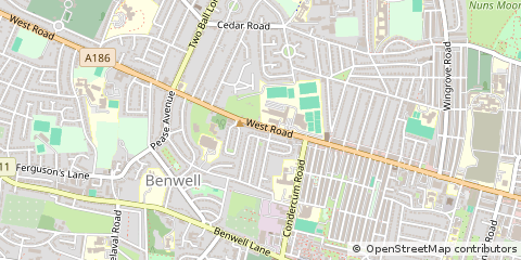 Map of Newcastle Upon Tyne