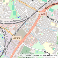 Map of Gloucester, Gloucestershire