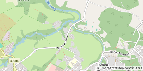Map of Bordon