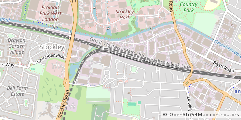 Map of Hayes, Middlesex