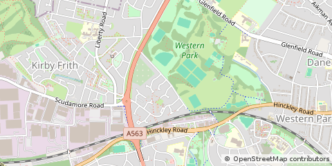 Map of Leicester