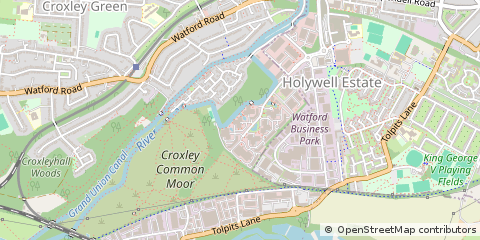 Map of Watford, Herts