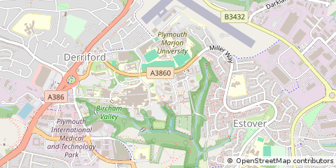 Map of Plymouth, Devon