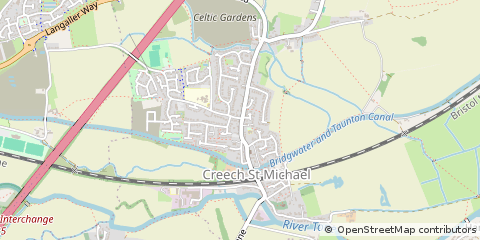 Map of Taunton, Somerset