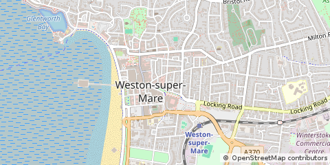Map of Weston-Super-Mare, Somerset