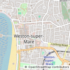 Map of Weston-Super-Mare, Somerset