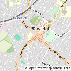 Map of Rayleigh, Essex
