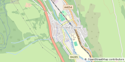 Map of Merthyr Tydfil