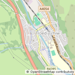 Map of Merthyr Tydfil