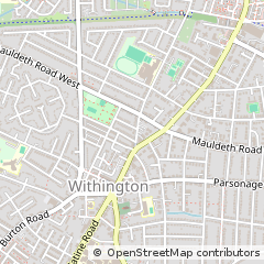 Map of Withington, Manchester