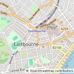 Map of Eastbourne, East Sussex