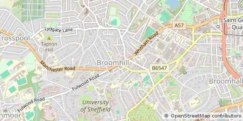 Map of Sheffield
