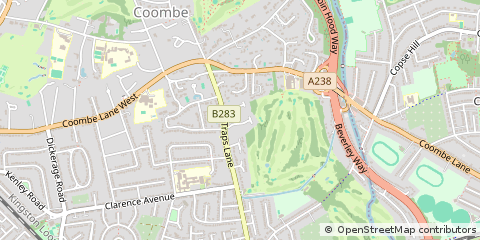 Map of NEW Malden, Surrey