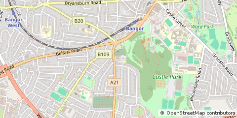 Map of Bangor, County Down
