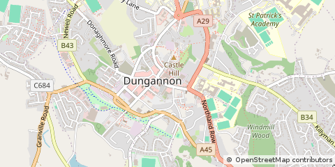 Map of Dungannon, Tyrone