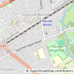 Map of Romford, Essex