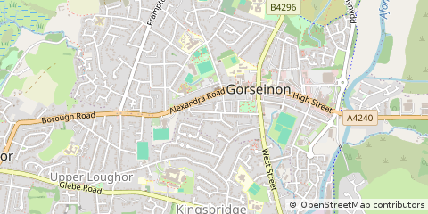 Map of Swansea