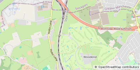 Map of Wilmslow, Cheshire