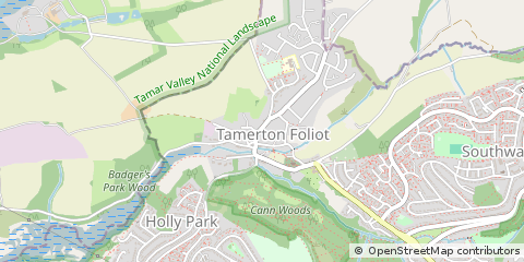 Map of Plymouth, Devon