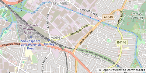 Map of Birmingham, West Midlands